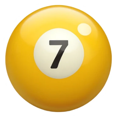 billiard ball 7 number sticker