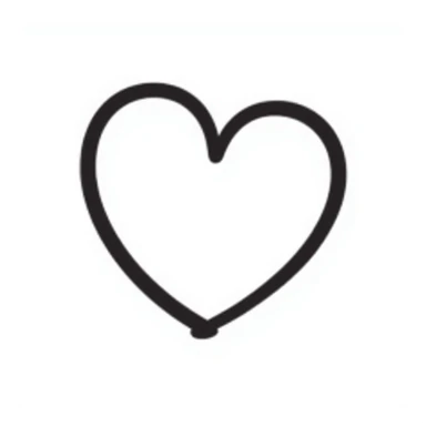 heart, hand drawn doodle style sticker