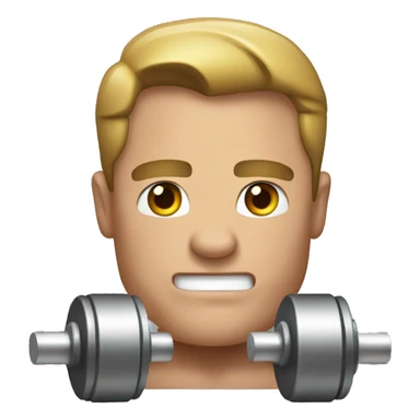 arnold with dumbbell sticker