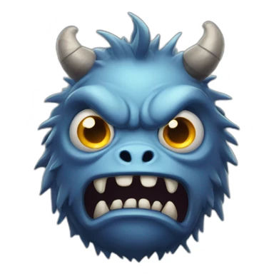 Monster with 4 ayes sticker