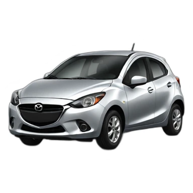 Mazda 2 gray sticker