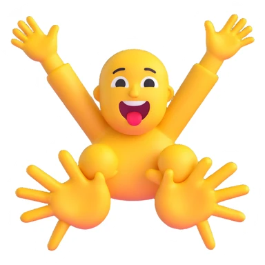 choking emoji with hands reaching out sticker