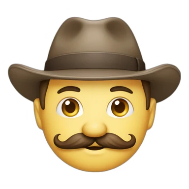 Vieux moustache casquette sticker