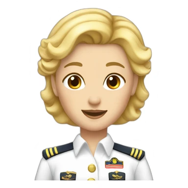 female boat captain gay blonde hair older sticker