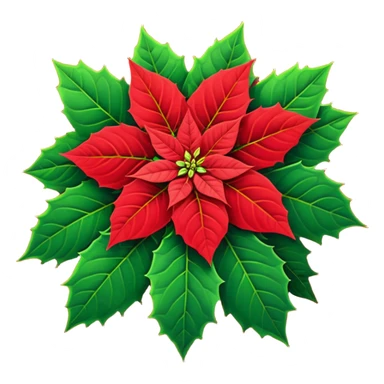 poinsettia sticker