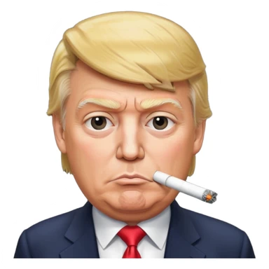 Donald Trump smoking crack sticker