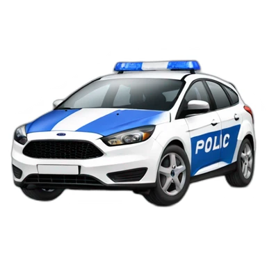 ford focus 3 police car of ukraine sticker