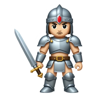 8-bit warrior sticker