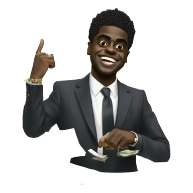 Kodak Black spreading money sticker