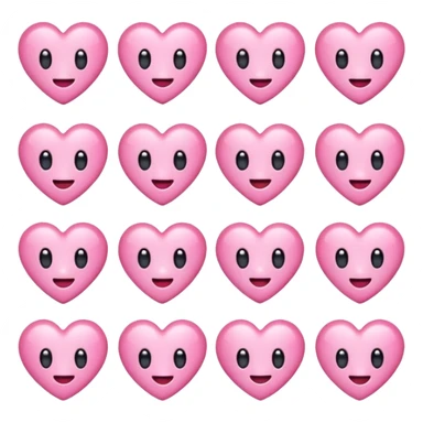 Pink emojis sticker