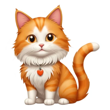 A cat holds the sign with the inscription sticker