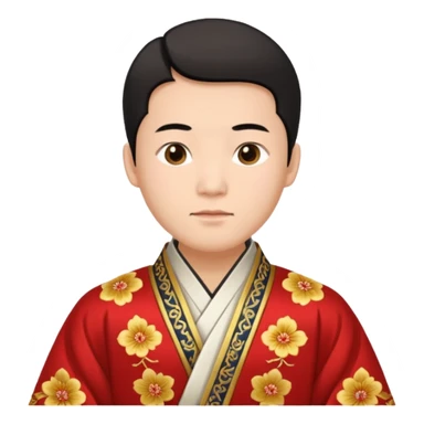 chinese male in 1800s sticker