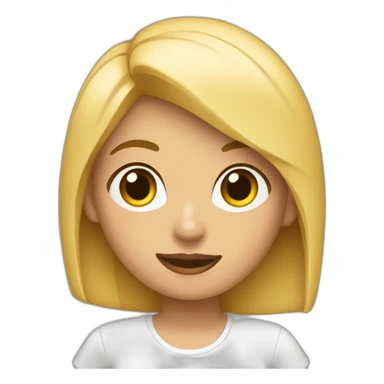 Chica rubia con mancuernas sticker