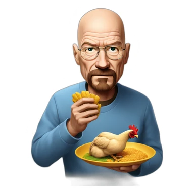 walter-white-feeding-chicken sticker