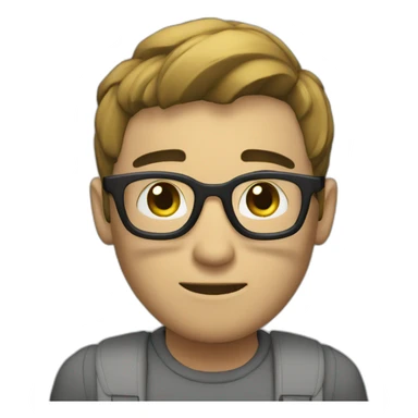 persona leyendo sticker