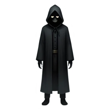 An icon representing a horror game, featuring a dark, eerie environment with a shadowy figure lurking in the background. Dim lighting, fog, and haunting details create a chilling atmosphere. The design evokes suspense and fear, set against a transparent background. sticker