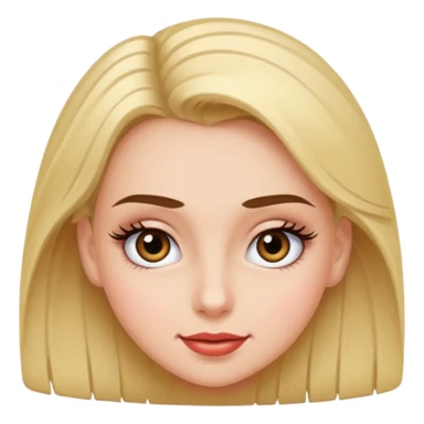 Girl with big lashes rolling her eyes sticker