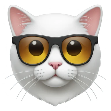 Cat with sunglasses sticker