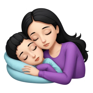 Ariana Grande sleeping with black hair  sticker
