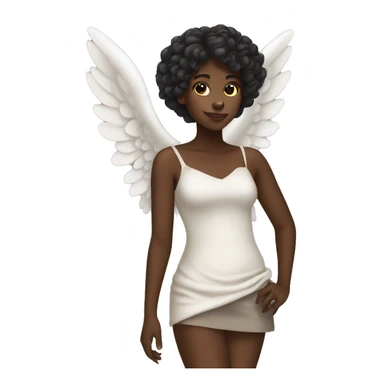 Angel black girl sticker