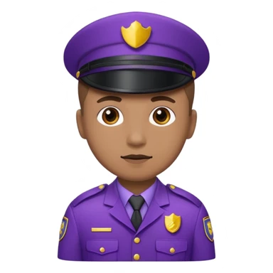 Mor kıyafetli Güvenlik sticker