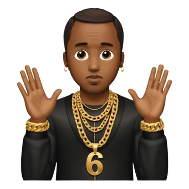 P Diddy doing 67 sticker