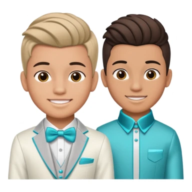 Quinceañera makeover of the boy and before after picture about the boy getting a new look for his Quinceañera sticker