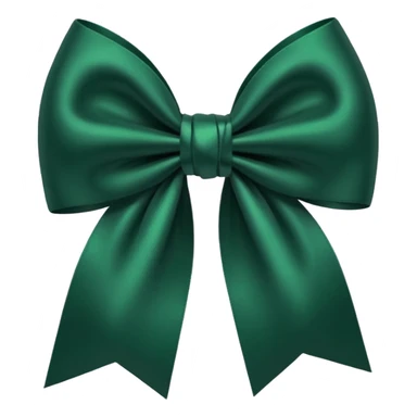 
dark green bow sticker