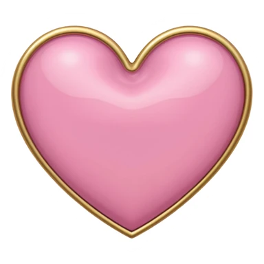 A half pink heart and half golden heart emoji sticker