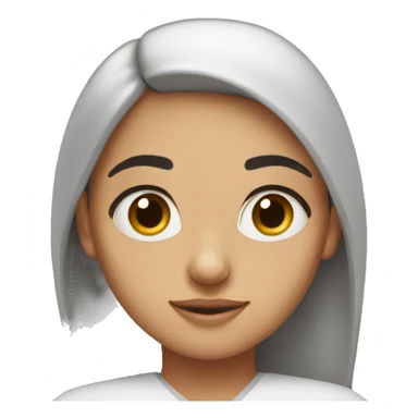 armenian girl with brow eyes sticker