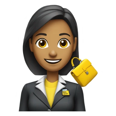 Spirit airlines female flight attendant  sticker