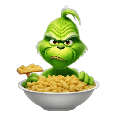 grinch eating sticker