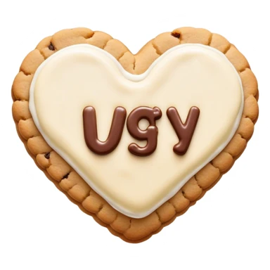 cookie heart with IGY6 written across sticker