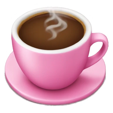 pink coffee cup  sticker