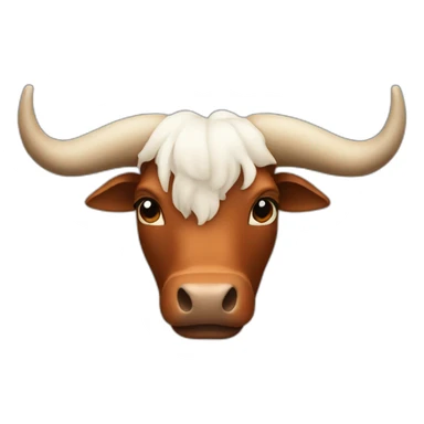 ox horns only sticker