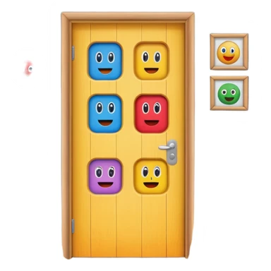 kids room door sticker