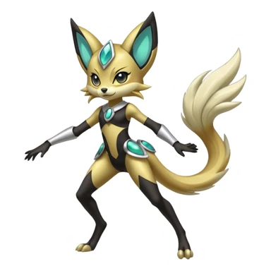 Shiny Furry Anthro Meloetta-Protogen-Primagen-Pokémon-Fakémon-creature sticker
