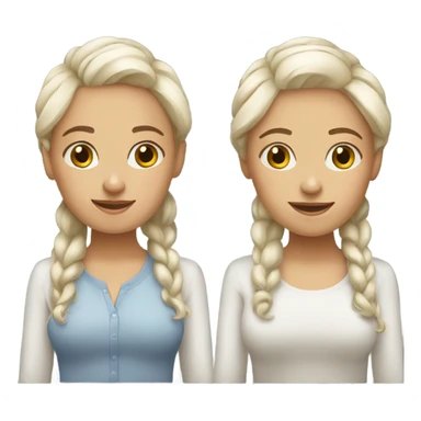 White twin 30 years old women sticker