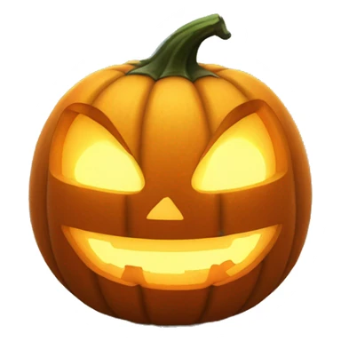 Cool glowing Jack-o-lantern sticker