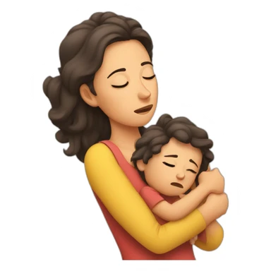 exhausted mom sticker