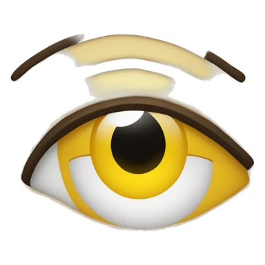 Eye twitch yellow emoji face with half smile  sticker