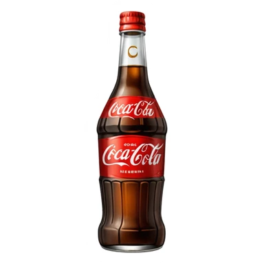 Botella cortada que contenga dentro fernet con coca cola sticker