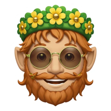 hippy leprechaun  sticker