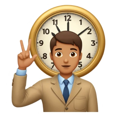Guy saying clock it with his fingers in pinching position  sticker