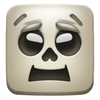 Warning sign and face sticker