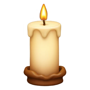 brown candle sticker