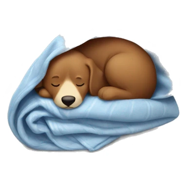 Paddington sleeping in a blanket sticker