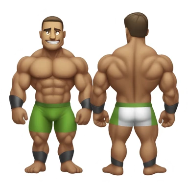 Tartaruga bodybuilder sticker