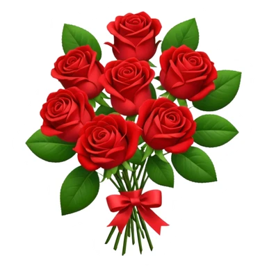 bouquet of 5 rose sticker