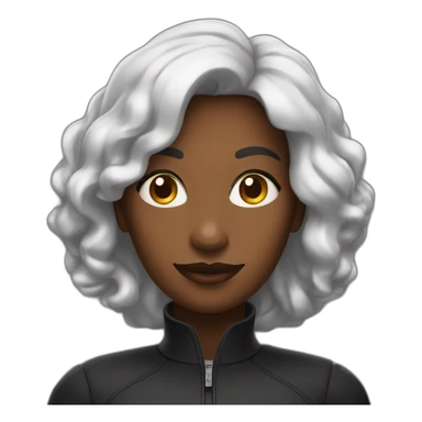 Maman noir avec des loks  sticker